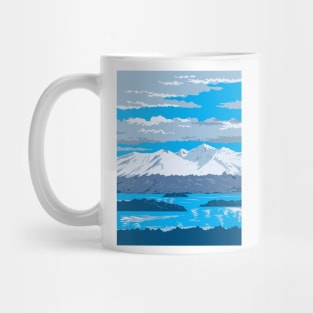 Chigmit Mountains in Lake Clark National Park in Alaska WPA Poster Art Mug
